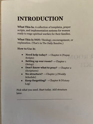 Customer photo review of Bonus #1: The War Room Toolkit (34-page implementation workbook)