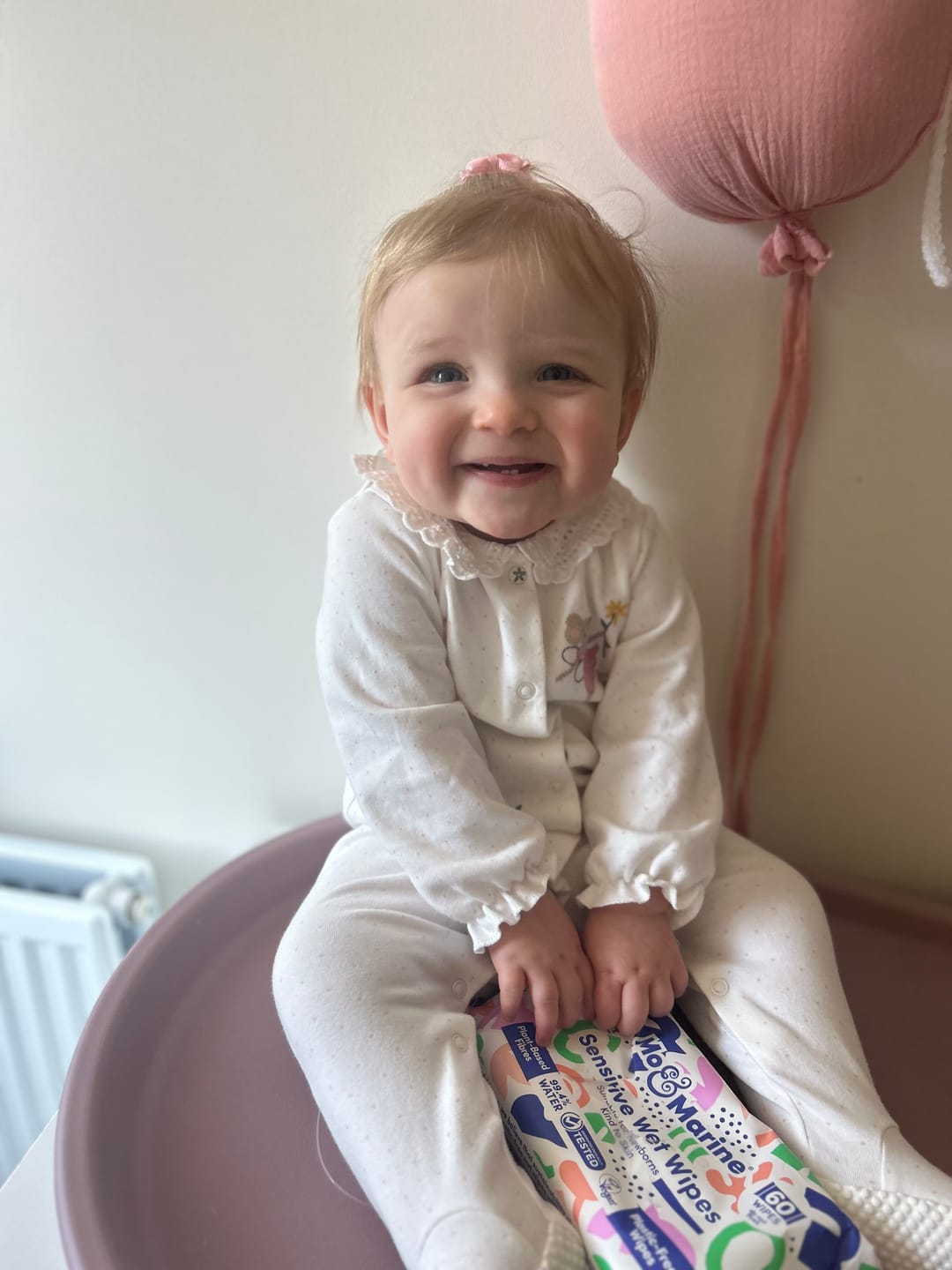 Customer photo review of Sensitive Wet Wipes