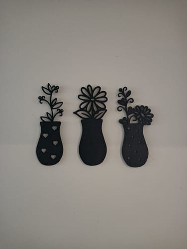 Customer photo review of Mini Vase Plants Wall Art Set - Peel Your Own