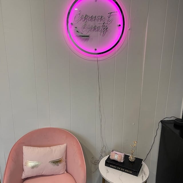 Customer photo review of Custom 3D Metal Backlit Sign For Rob