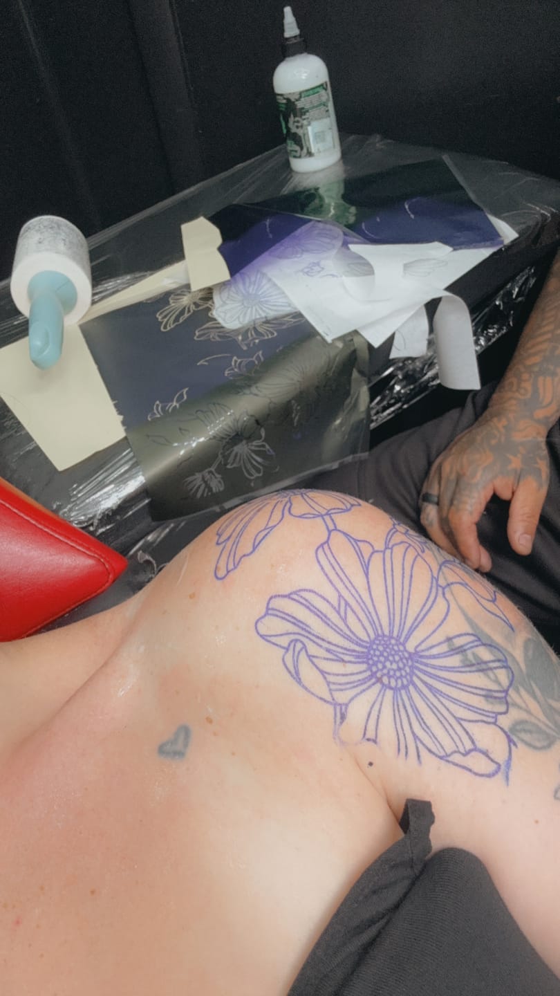 Customer photo review of Alpha Tattoo Oil
