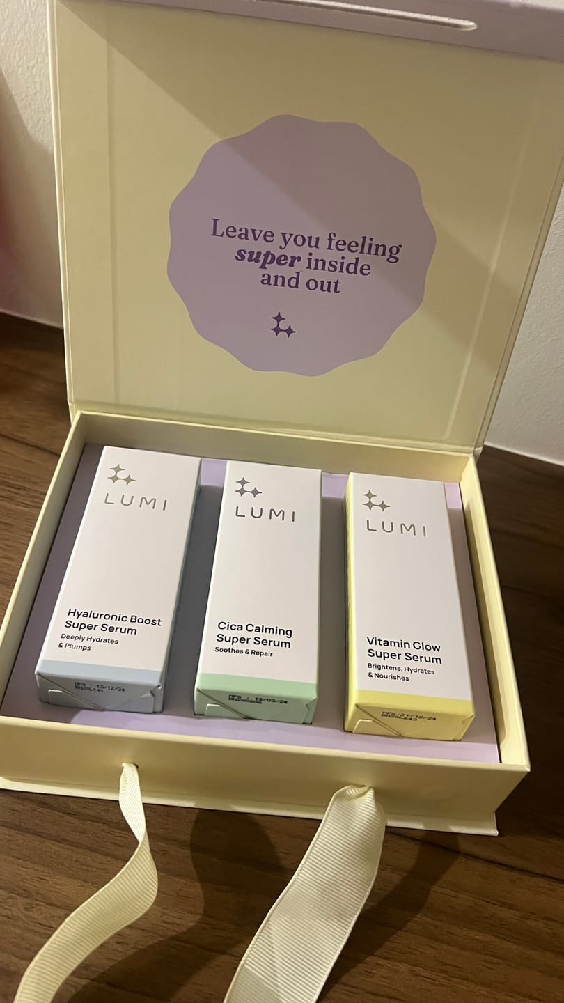 Customer photo review of Super Serum Trio