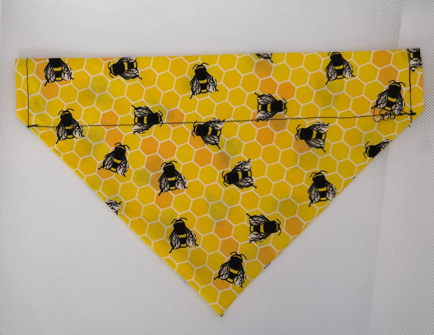 Customer photo review of Bees on Honeycomb Rose & Hubble Cotton Poplin Fabric