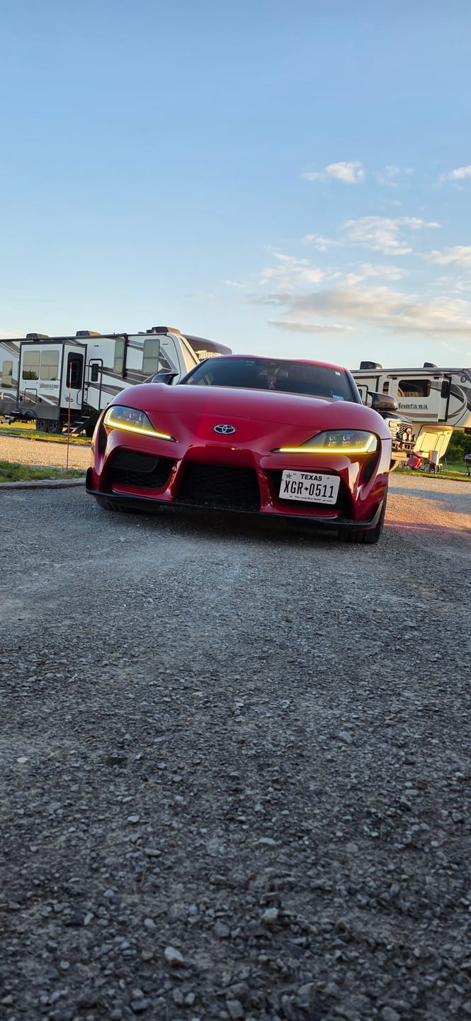 Customer photo review of TOYOTA A90 SUPRA CSL YELLOW DRL KIT