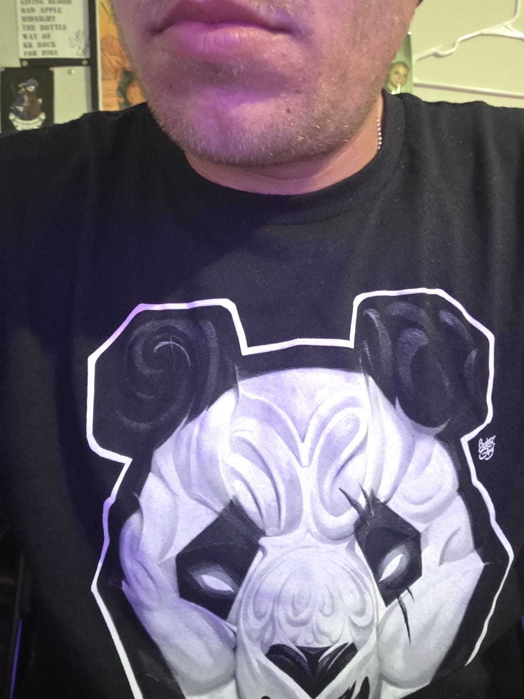 Customer photo review of Limited Edition Scary Panda Head