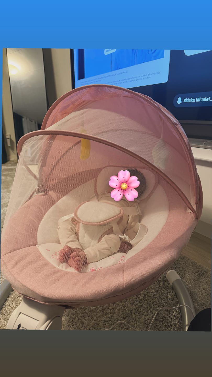 Customer photo review of Babygunga Elektrisk med Myggnät & LED Display by LV