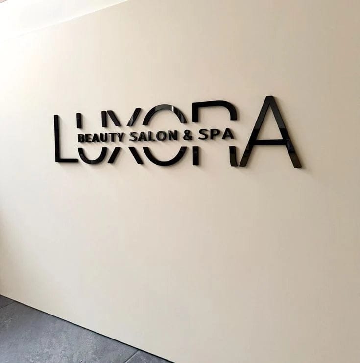 Customer photo review of Custom 3D Metal Backlit Sign For Rob