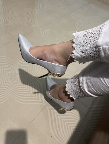 Customer photo review of Pari Embellished Heels