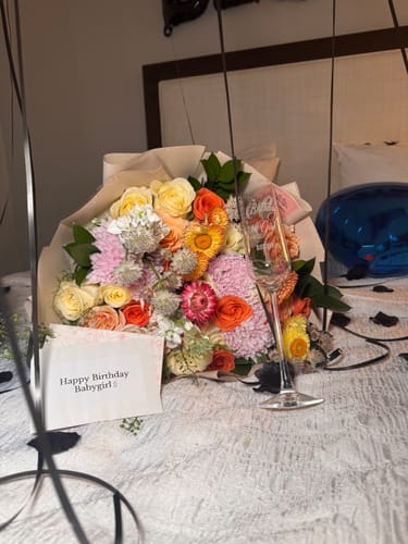 Customer photo review of Mixed Bouquet - Peach Deluxe
