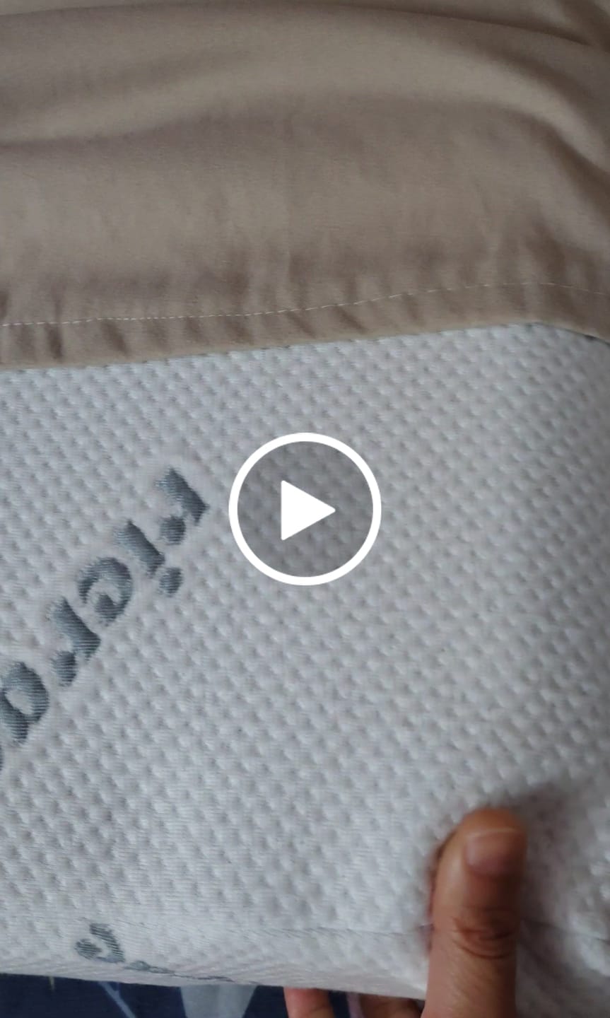 Customer video review of Contour Memory Foam Long Pillow suitable for Neck & Shoulder Pain