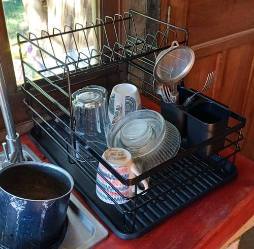 Customer photo review of Escurridor Secaplatos Vajilla 2 Pisos Con Bandeja