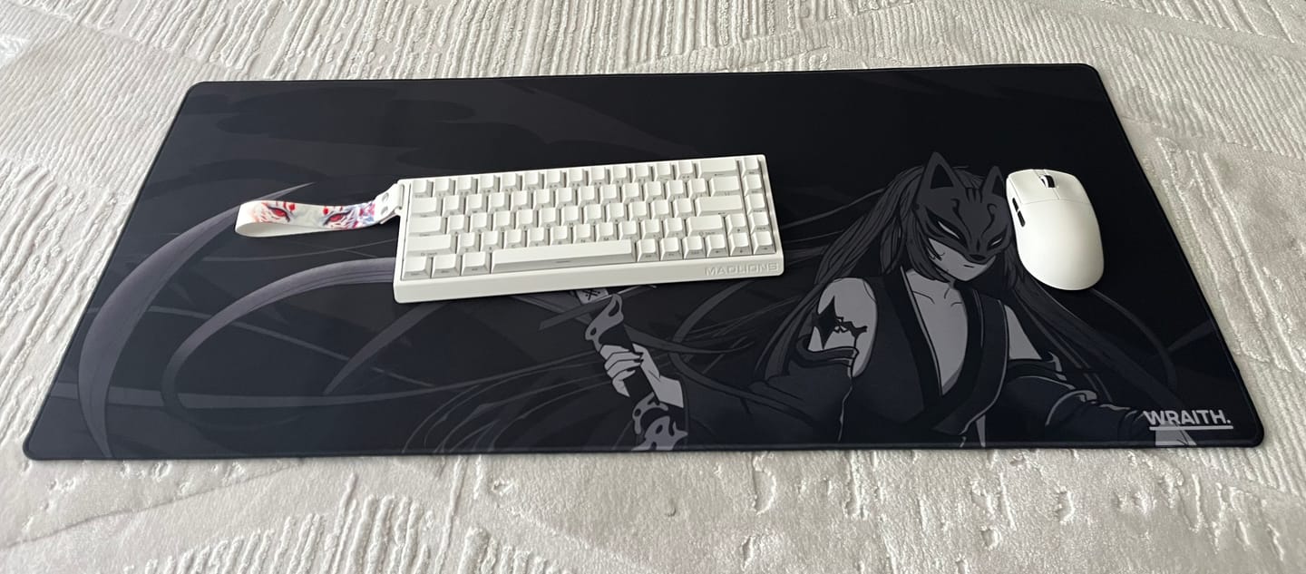 Customer photo review of Wraith Kitsune Edition Deskmat