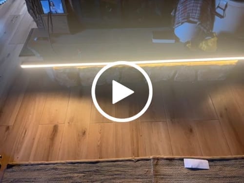 Customer photo review of WOMO Lineare LED Deckenleuchte Flur Lang Schmal Metall-WM1003