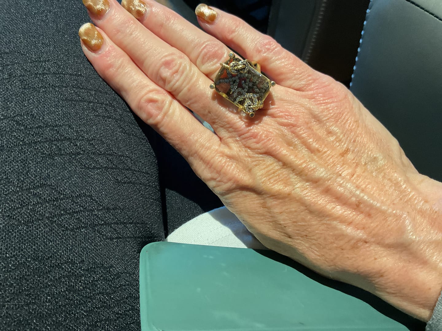 Customer photo review of Crystal Vault Vintage Ring