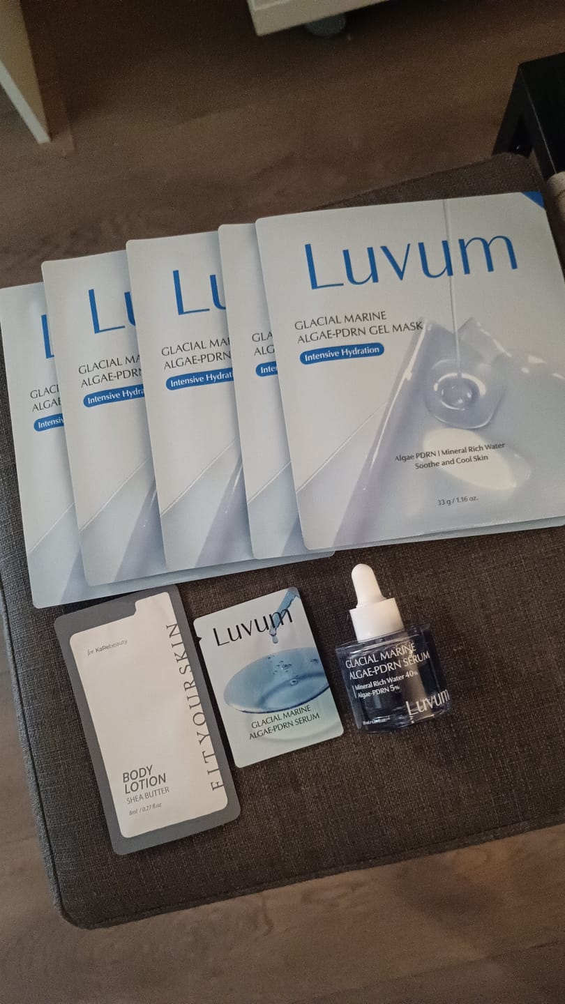 Customer photo review of Luvum Glacial Marine Algae-PDRN Gel Serum 30ml