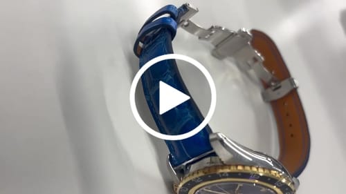 Customer video review of クロコダイルレザー 腕時計ベルト – オーシャンブルー