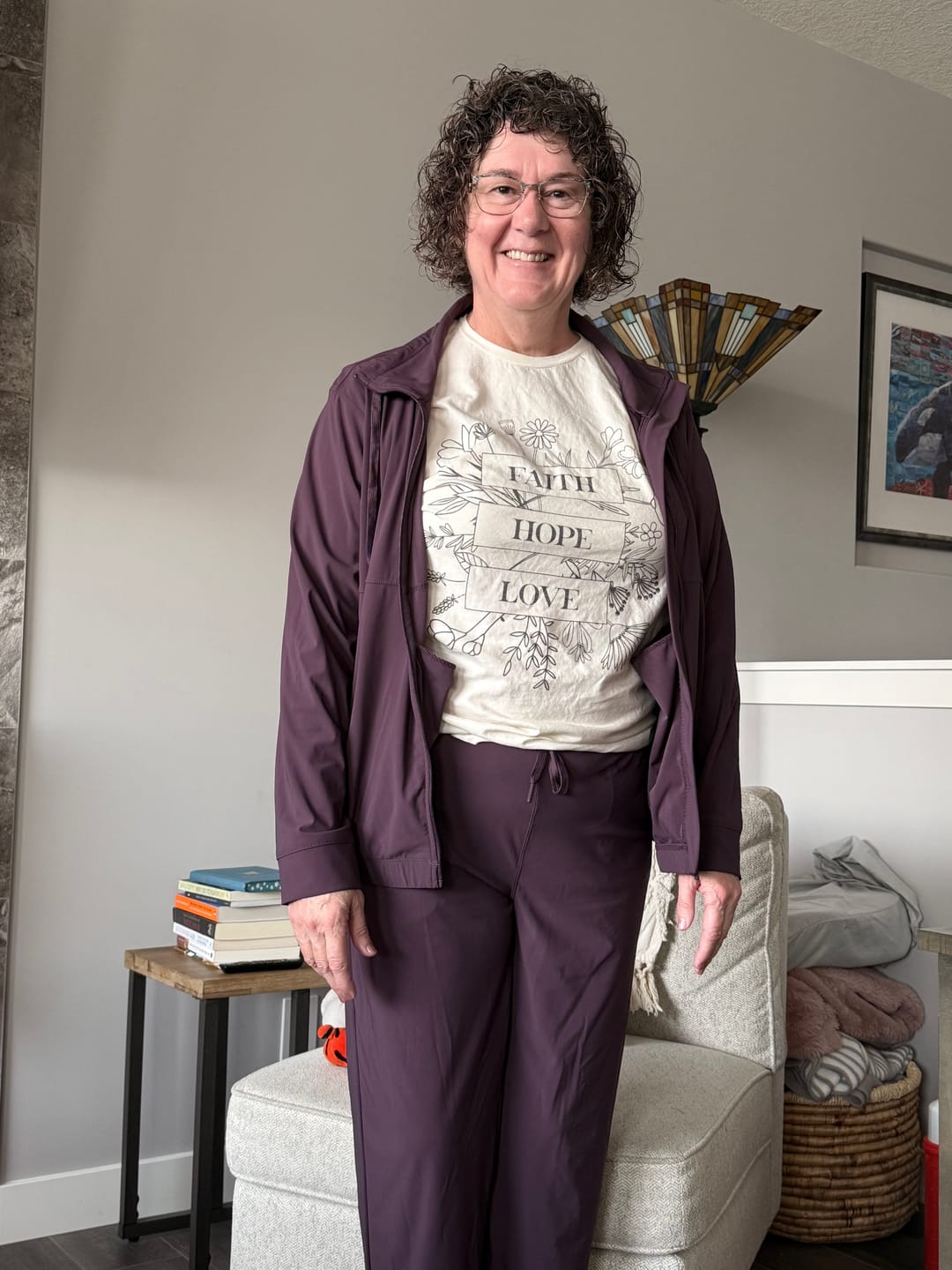 Customer photo review of Faith, Hope, Love T-Shirt