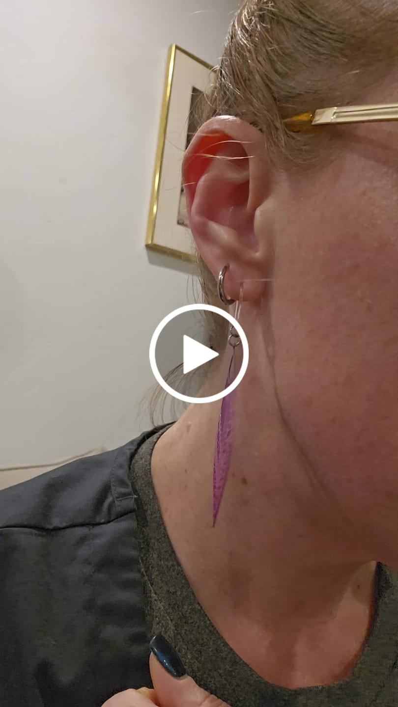 Customer video review of Large Peacock Dangles
