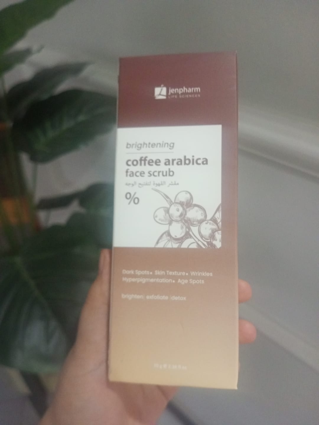 Customer photo review of Brightening Coffee Scrub