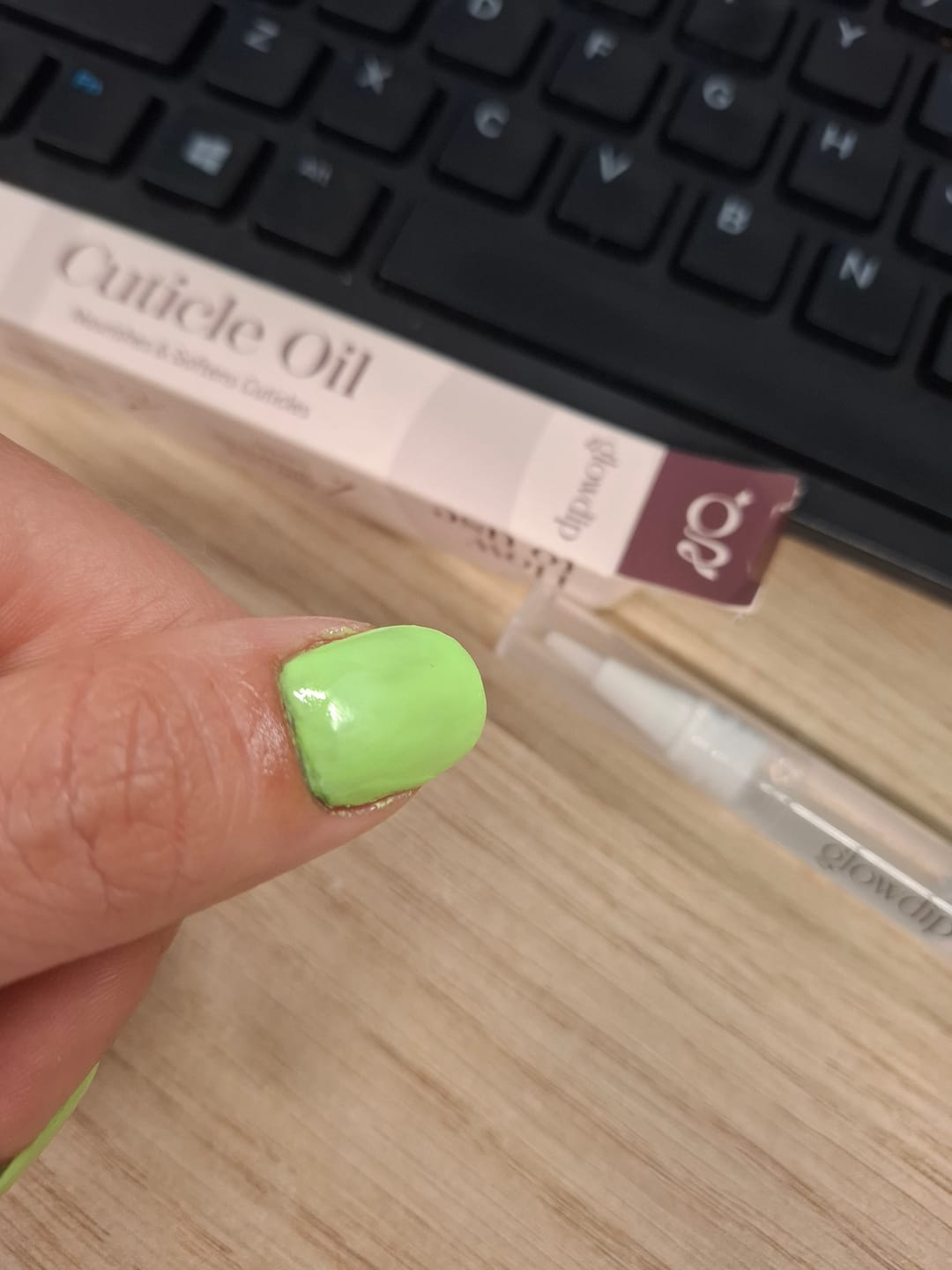 Customer photo review of Nagelriemolie Pen – Kokosnoot