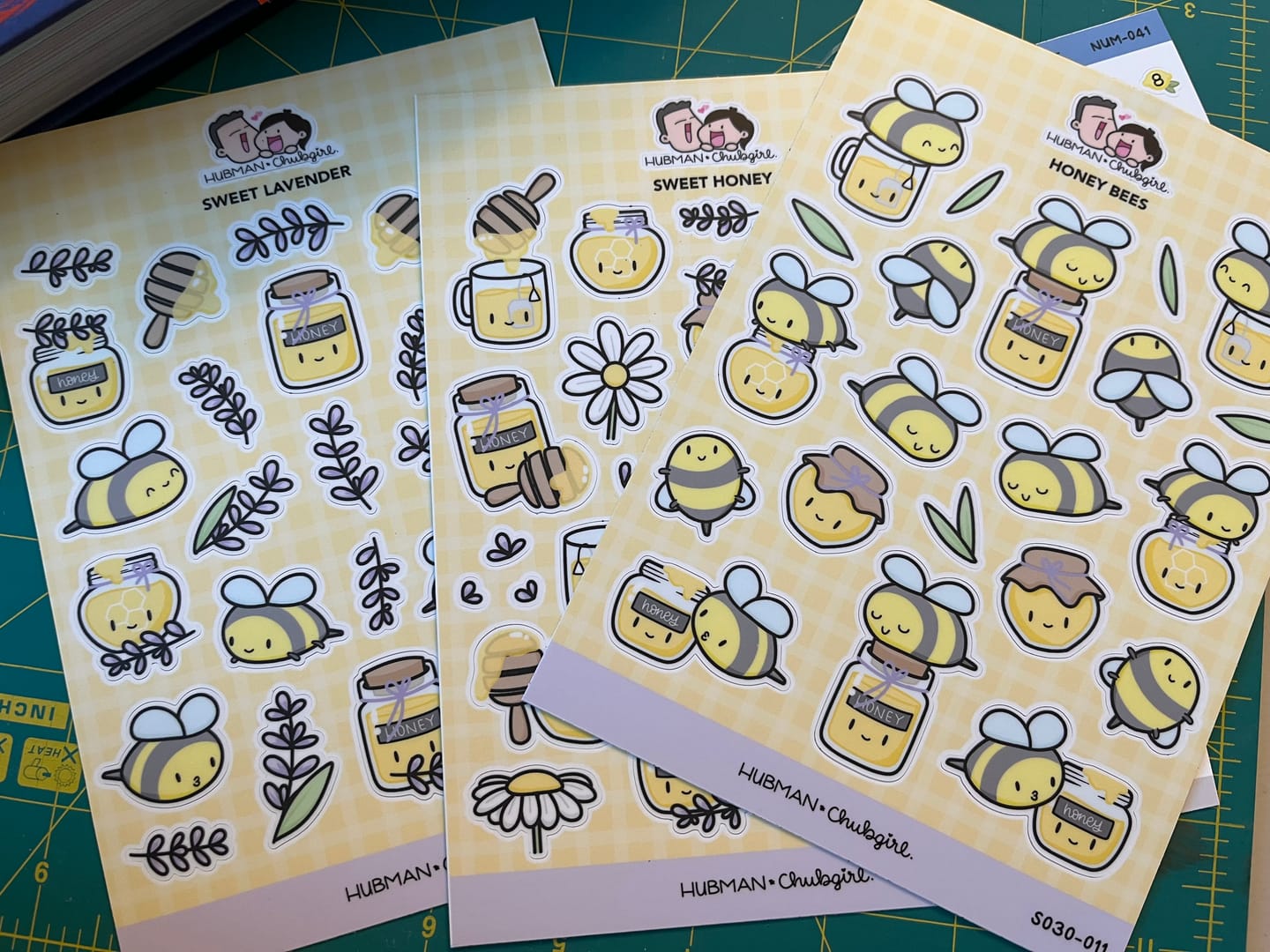 Customer photo review of Honey Lavender Sticker Set