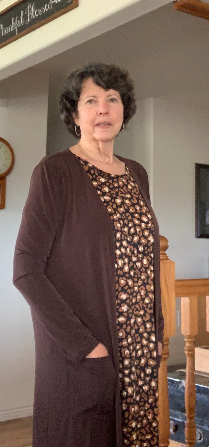 Customer photo review of Brigitte Brianna Pocket Maxi Dress