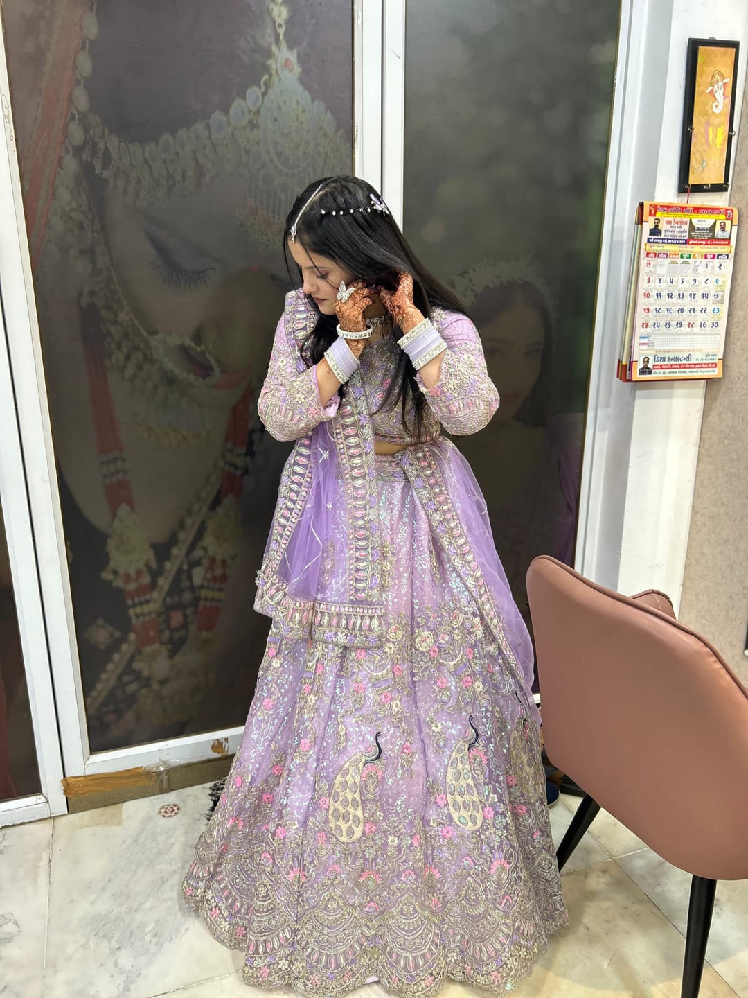 Customer photo review of Beautiful Peacock Design Butterfly Net Coding & Sequins Work Lehenga Choli