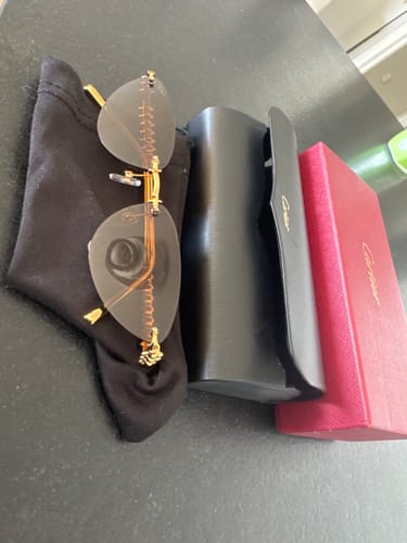 Customer photo review of Cartier Clash de Cartier Rimless Cat-eye Sunglasses