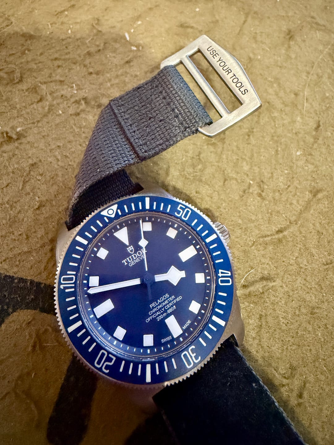 Customer photo review of Glomar Explorer - Hook And Loop Watch Strap