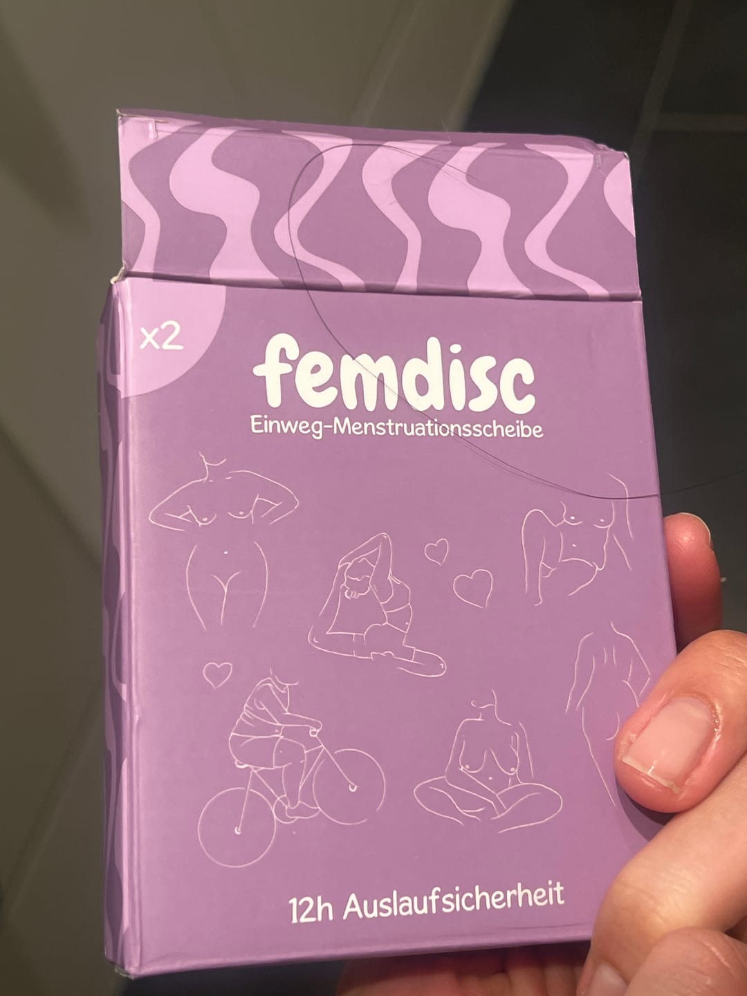 Customer photo review of femdisc Einweg-Menstruationsscheibe gratis