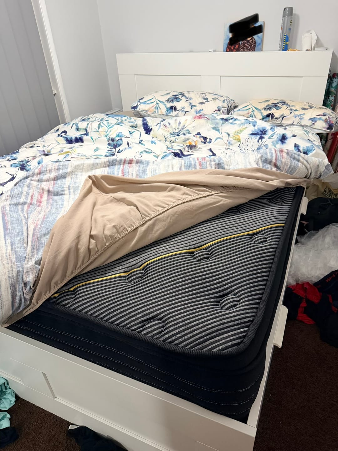 Customer photo review of Queen Size Mattress Black Bamboo Charcoal Fiber 35cm