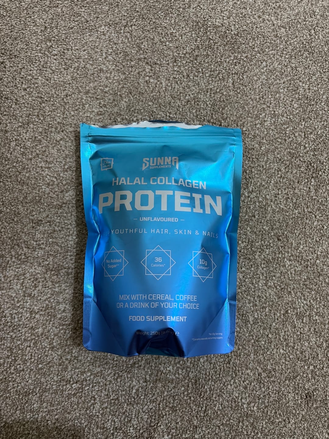 Customer photo review of Halal Collagen Protein