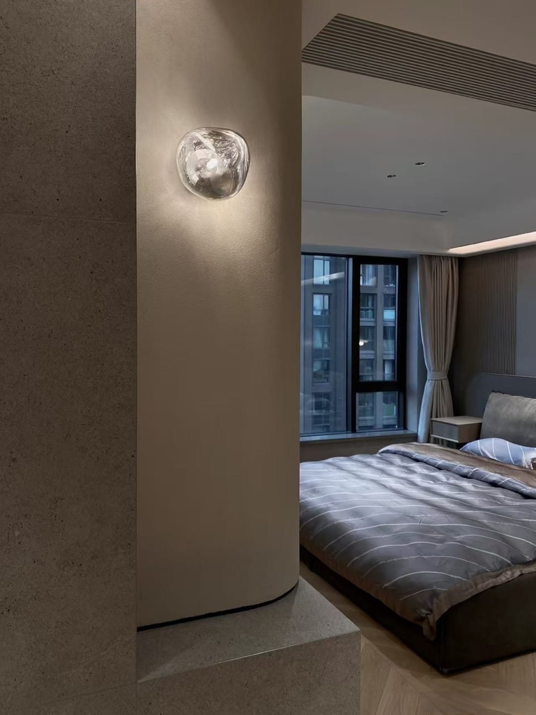 Customer photo review of Tambora Lava Wall Sconce, Bulb Version