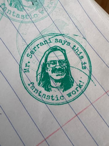 Customer photo review of Face Stamp﹘ Self-Inking Stamp﹘US