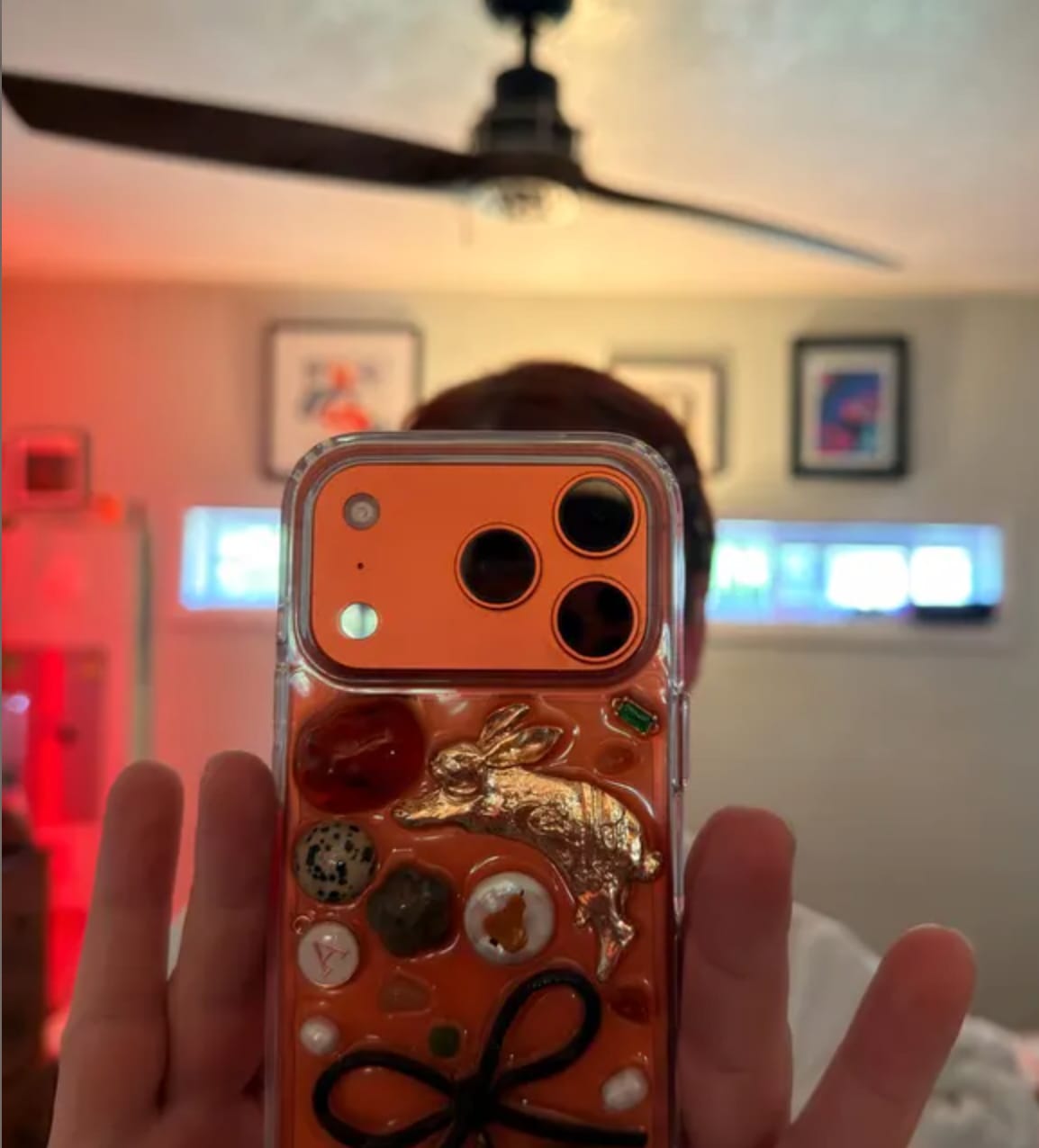 Customer photo review of Sparkly 2 in 1 with Initial Letter