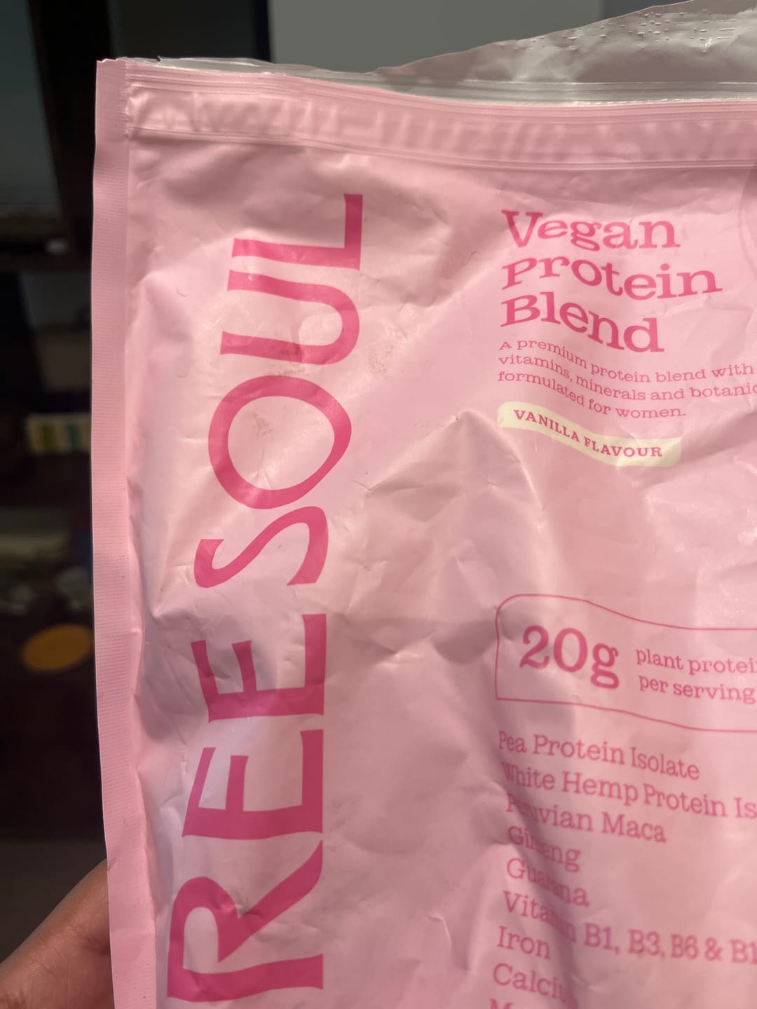 Customer photo review of Vegan Protein Blend