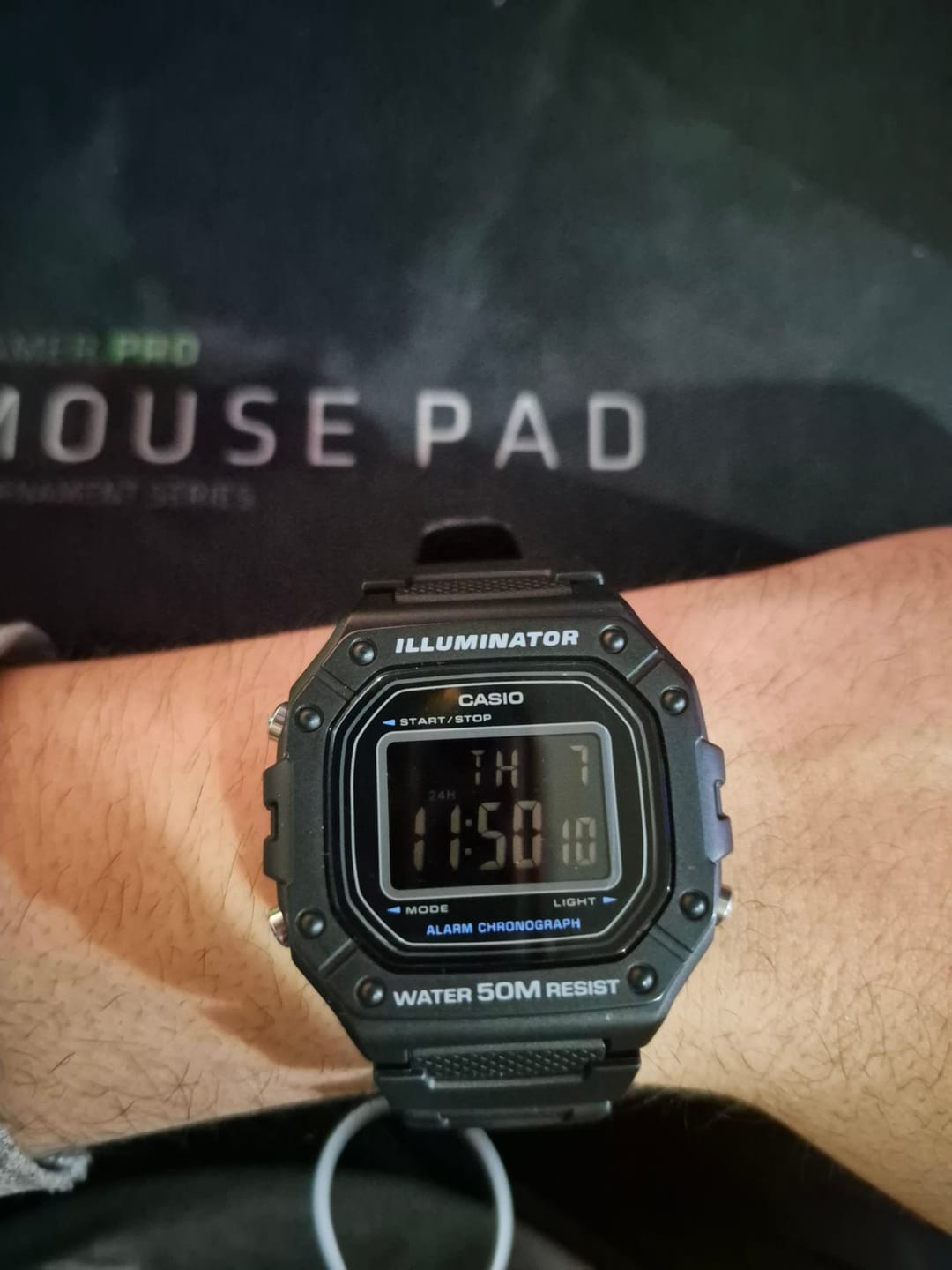 Customer photo review of Reloj Casio Vintage W-218H-1BVDF Pantalla Negativa