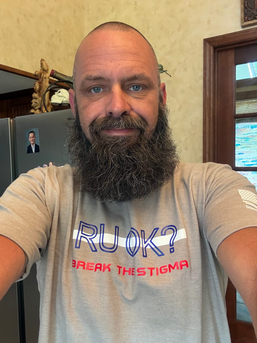 Customer photo review of Stigma Breaking Unisex Tee- White Line