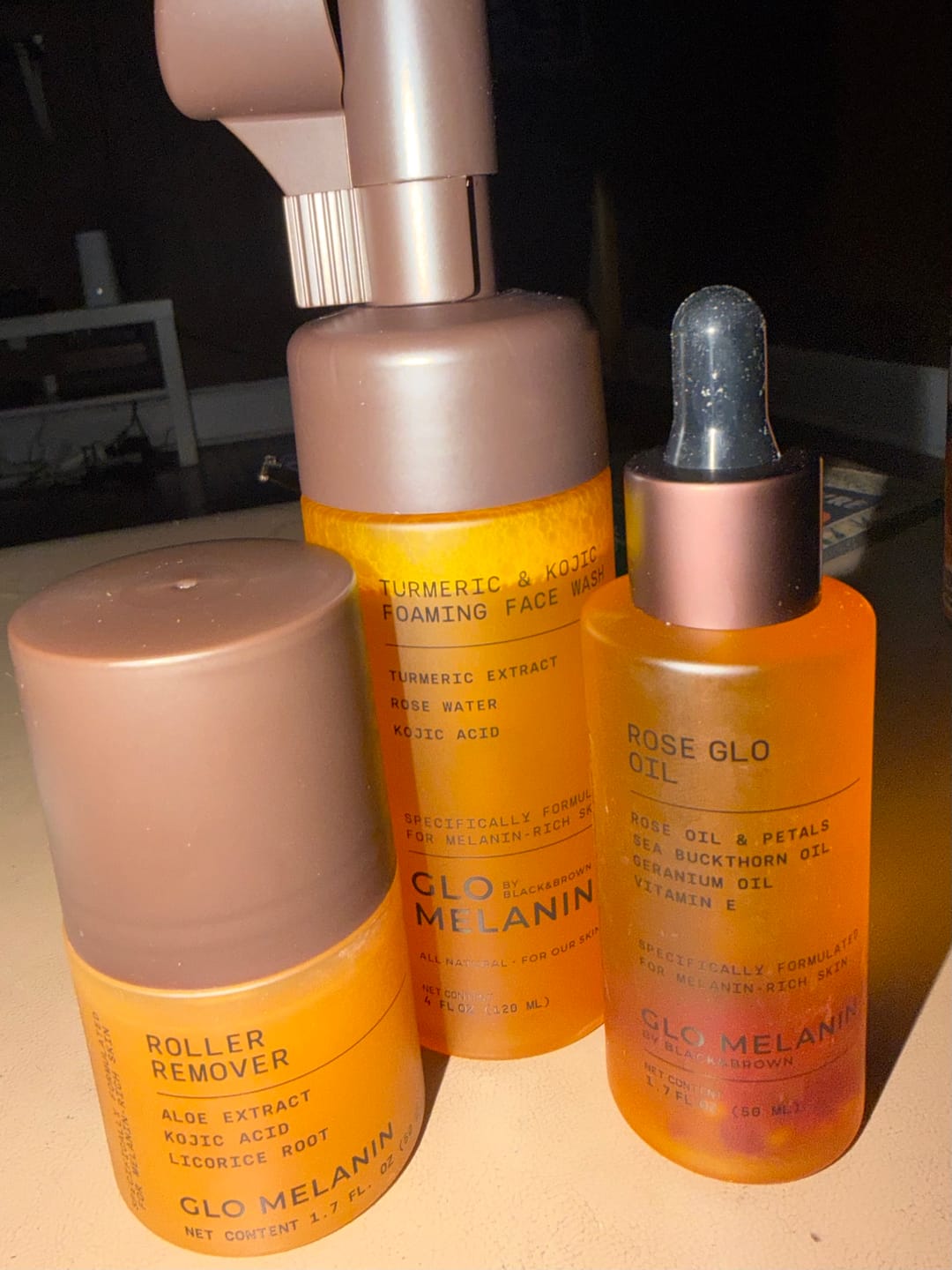 Customer photo review of Turmeric and Kojic Foaming Face Wash
