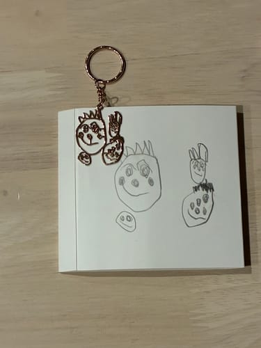 Customer photo review of 【期間限定販売:3/9～3/15】お絵描きが素敵なアクセサリーに大変身♪お絵描きアクセサリー
