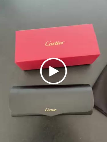 Customer video review of Cartier Clash de Cartier Rimless Cat-eye Sunglasses
