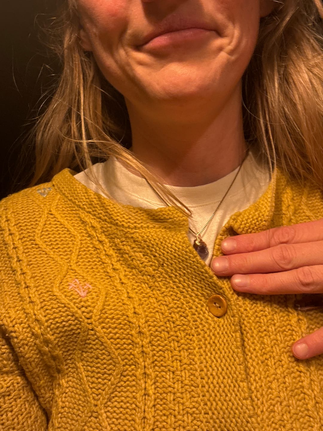 Customer photo review of Amethyst Halskette - Eleganter Anhänger