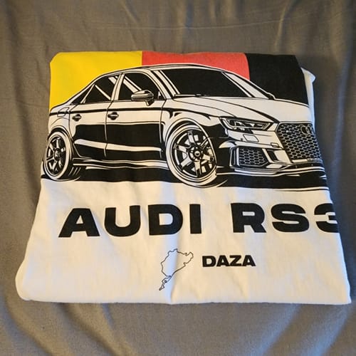Customer photo review of Germany RS3 Tee- Off White