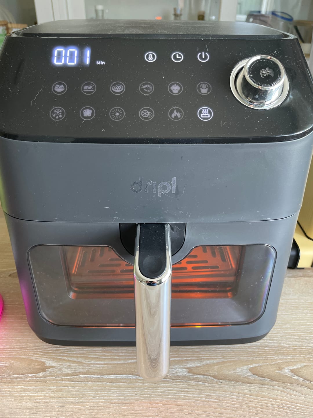 Customer photo review of Dripl Heißluftfritteuse 5,7L mit LCD Touchscreen