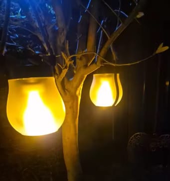 Customer photo review of Solar Flame Lantern – Warm licht voor elke huis en tuin