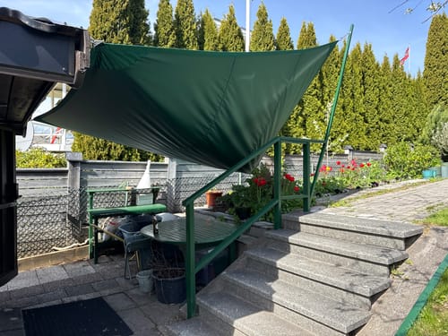 Customer photo review of UVShield™ Waterproof Quadrati Custom Rectangle Sun Shade Sail