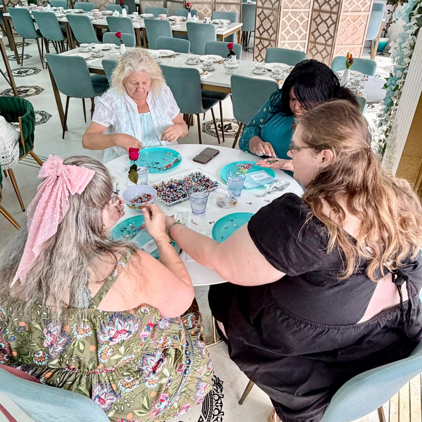 Customer photo review of Beading & Afternoon Tea with Elizabeth on 5/3/2026 @ 10 AM