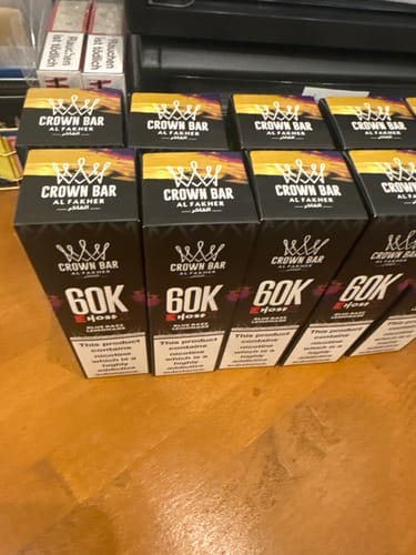 Customer photo review of Al Fakher Crown Bar -  E-Hose X 60K - 0.6% de nicotine - Puff Jetable / Vape Disposable / Hookah