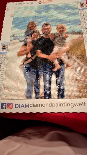 Kundenbewertung mit Foto zu Eigenes Foto Diamond Painting | Weihnachten