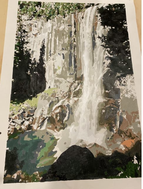 Customer photo review of Custom Paint By Numbers - Turn Trip Memory into Art